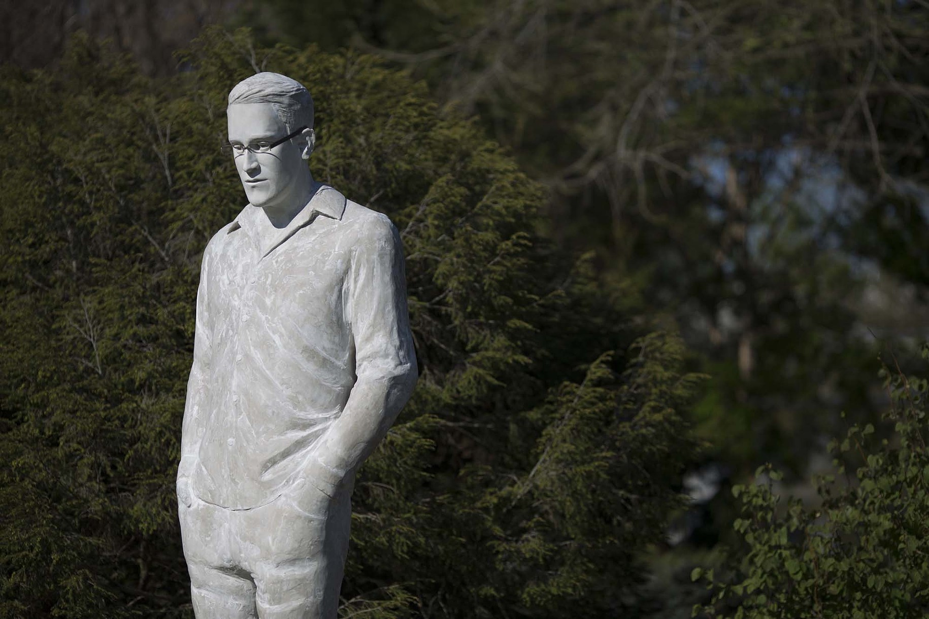 Edward Snowden statue Union Square Park