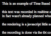 Time Based Text