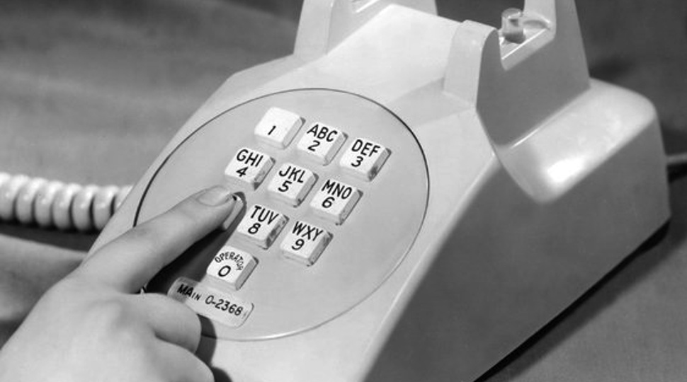 1960s phone button layout