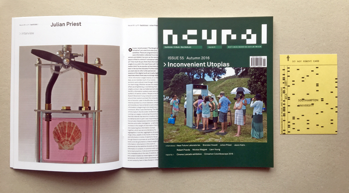Neural 55 cover and postcard AMT